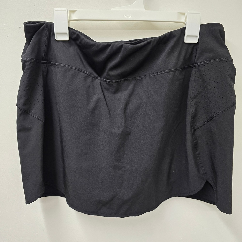 Avia Black Active Skort XL 16-18 Built-in Shorts Perforated Panels AV23100072316
